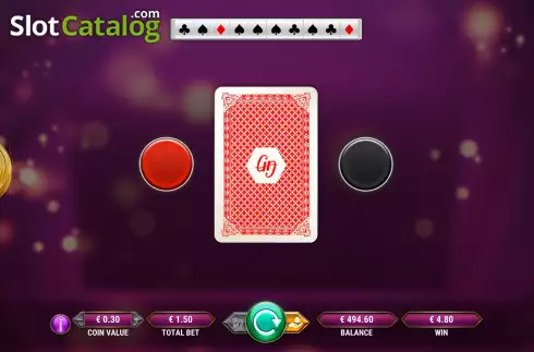 Double Up Risk Game Screen. Striking Joker slot