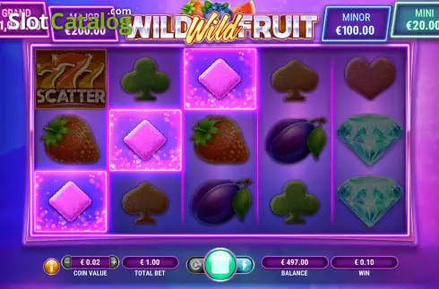 Win Screen. Wild Wild Fruit slot