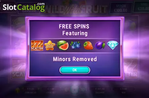 Free Spins Win Screen 2. Wild Wild Fruit slot