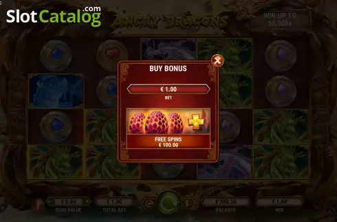 Skärmdump6. Angry Dragons slot