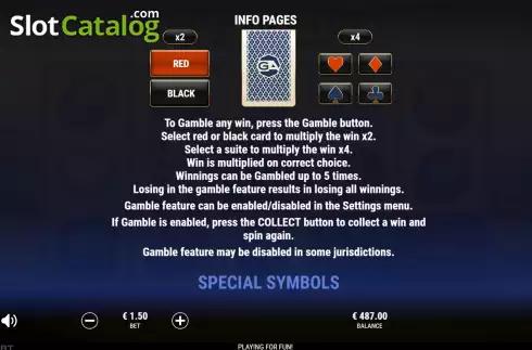 Game Features screen 3. Safari Gems slot