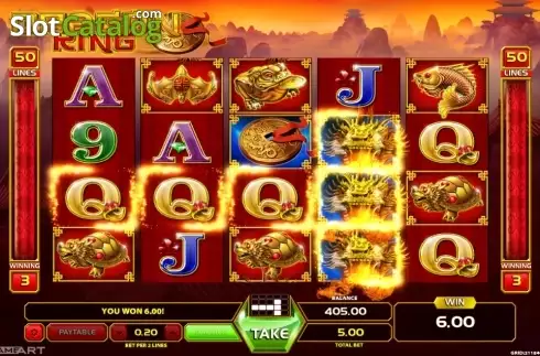 Bildschirm4. Dragon King (GameArt) slot