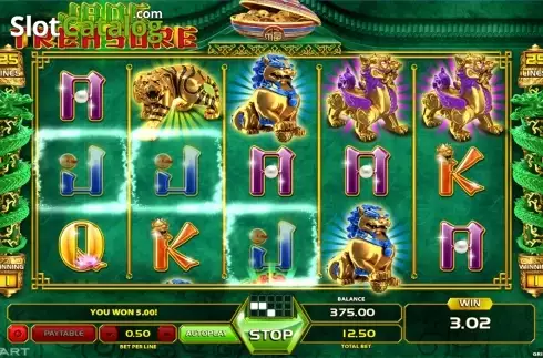 Win screen. Jade Treasure slot