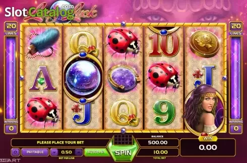 Game Workflow screen. Lady Luck (GameArt) slot
