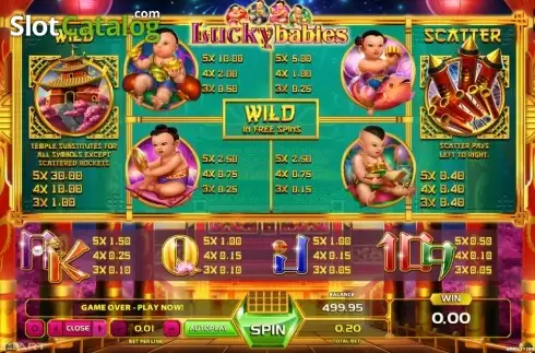 Paytable 1. Lucky Babies slot
