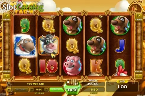 Ekran3. Money Farm (GameArt) yuvası