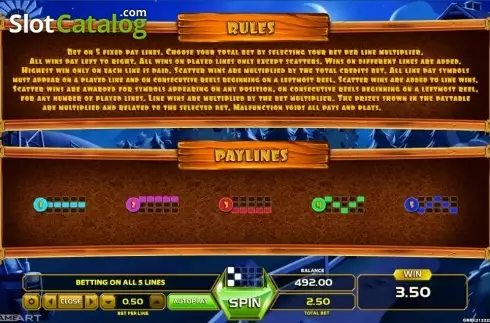 Paytable 2. Money Farm (GameArt) slot
