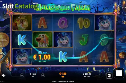 Skärmdump3. Halloween Farm slot