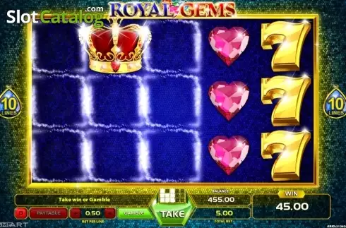 Bildschirm4. Royal Gems (GameArt) slot