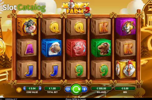 Game screen. Money Farm 2 – Dice slot