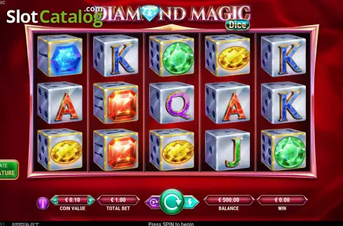 Game screen. Diamond Magic – Dice slot