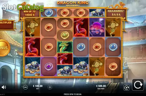 Reels screen. Dragon King Megaways slot