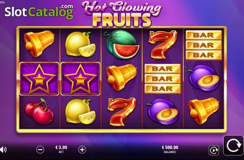 Bildschirm2. Hot Glowing Fruits slot
