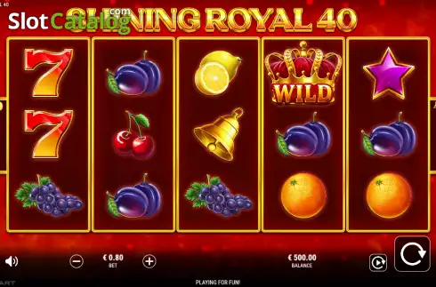 画面2. Shining Royal 40 カジノスロット