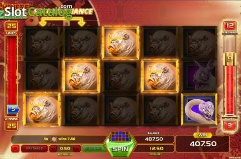 Free Spins Win Screen 2. Chinese Zodiac (GameArt) slot