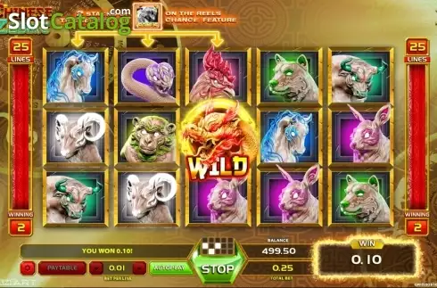 Schermo3. Chinese Zodiac (GameArt) slot