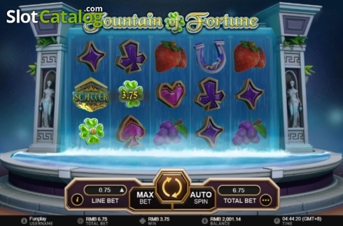 画面3. Fountain of Fortune (GamePlay) カジノスロット