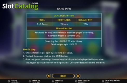 Skärmdump7. Fountain of Fortune (GamePlay) slot