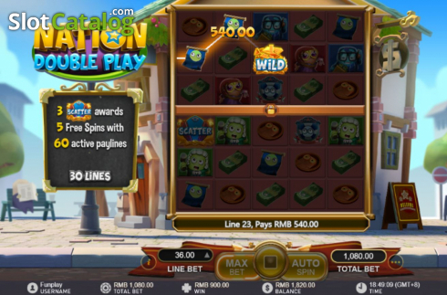 Win Screen 1. Nation Double Play slot