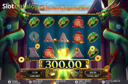 Win Screen 4. Fortune Dragon (GamePlay) slot