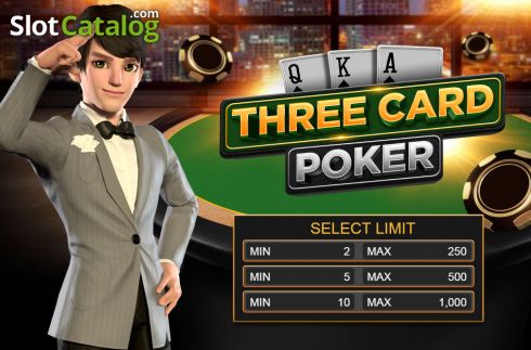 Ecran3. Three Card Poker (Gameplay) slot
