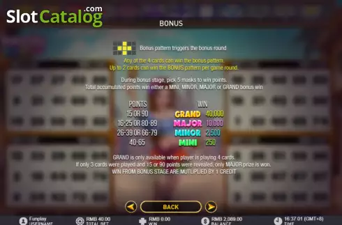 Bildschirm8. Senorita Bingo slot