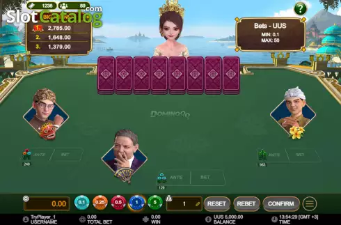 Ekran3. Domino QQ: Virtual Dealer yuvası