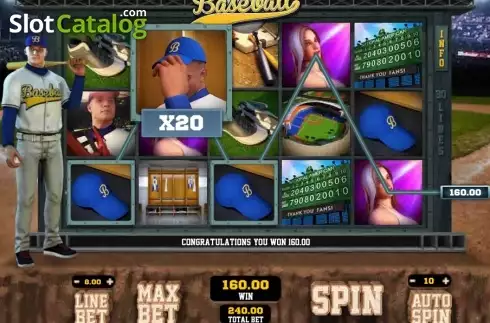 Screen 2. Baseball slot