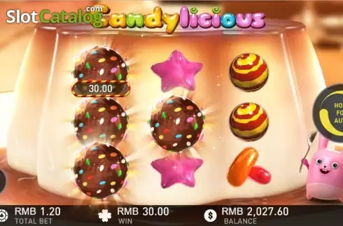 Bildschirm 2. Candylicious slot