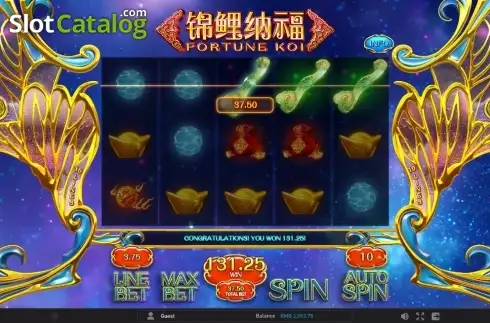 Οθόνη 2. Fortune Koi (GamePlay) Κουλοχέρης 