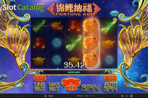 Screen 5. Fortune Koi (GamePlay) slot
