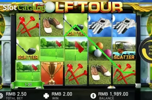 Ecranul 5. Golf Tour slot