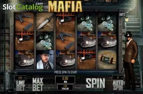 スクリーン1. Mafia (GamePlay) カジノスロット