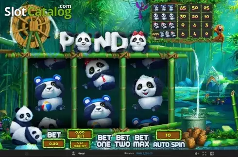 Écran 1. Panda (GamePlay) Machine à sous