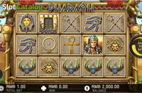 スクリーン1. Pharaoh (GamePlay) カジノスロット