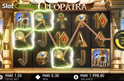 画面3. Cleopatra (GamePlay) カジノスロット