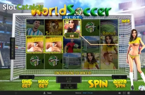 Ekran 3. World Soccer (GamePlay) yuvası