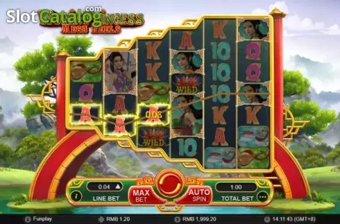 Skärmdump3. Wuxia Princess slot