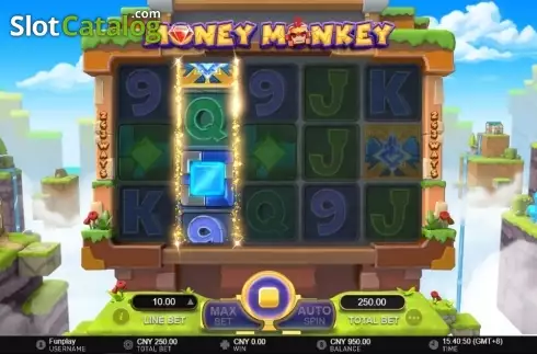 Pay Respin Process Screen. Money Monkey slot