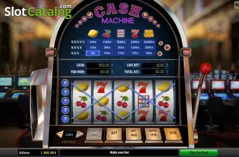 Win Screen. Cash Machine (GameScale) slot