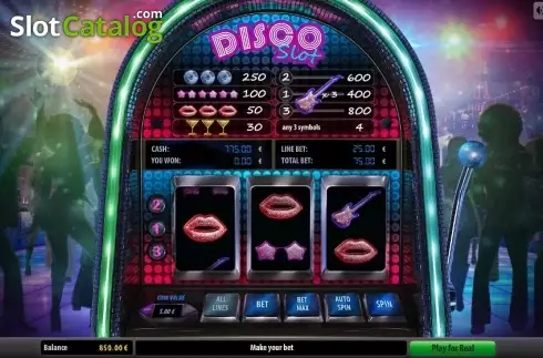 Reel Screen. Disco Slot slot