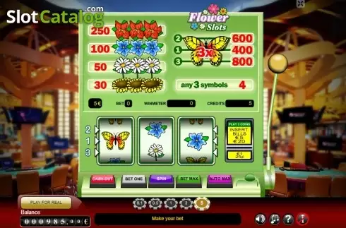 Reel Screen. Flower Slots slot