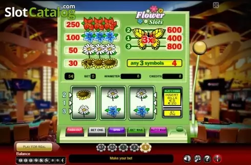 Win Screen. Flower Slots slot
