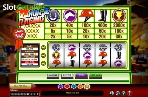 Win Screen. Horse Racing (GameScale) slot