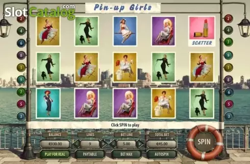 Bildschirm2. Pin Up Girls (GameScale) slot