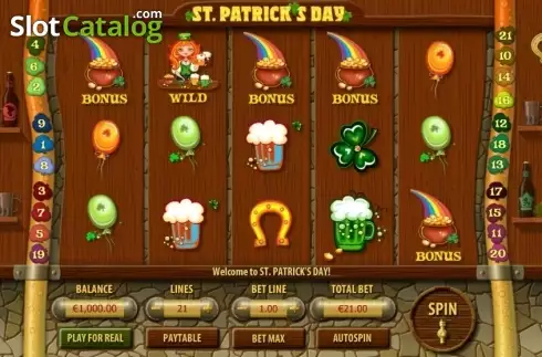 Bildschirm2. St Patricks Day slot