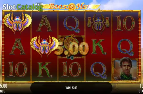 Win screen. Book of Hor (Gamebeat) slot