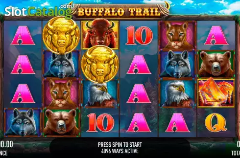 Reel screen. Buffalo Trail (Gamebeat) slot