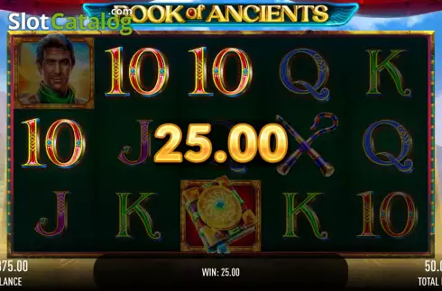 Win screen 2. Book of Ancients slot