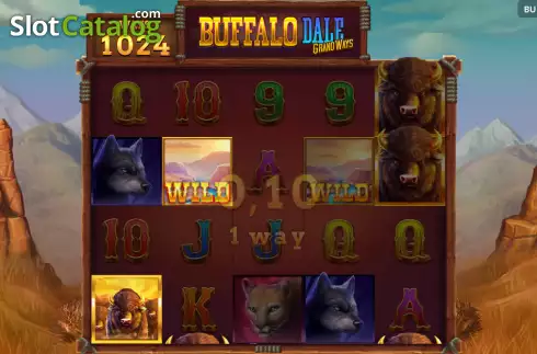 Win screen. Buffalo Dale Grand Ways slot